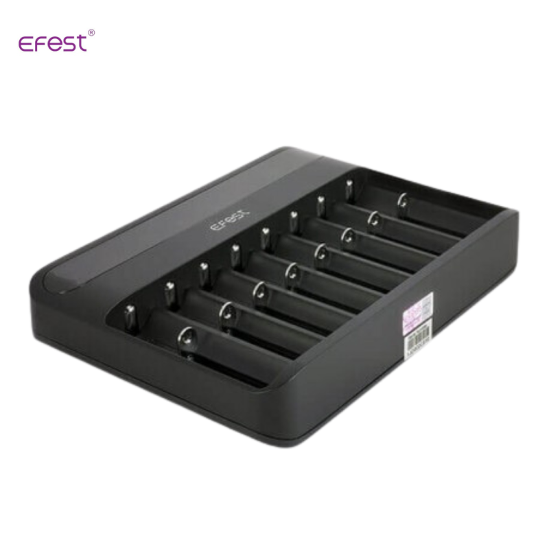 Chargeur d'accus Lush Q8 LED (Noir) - Efest