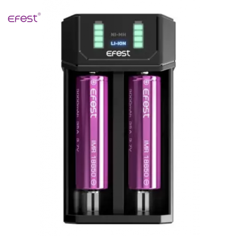 Chargeur d'accus Mega USB (Noir) - Efest