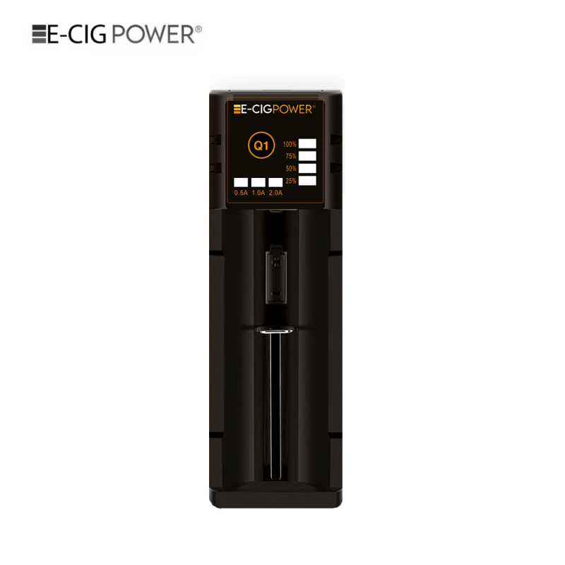 Q1 Chargeur d'accu Li-on LED Micro USB (Black) - E-Cig Power