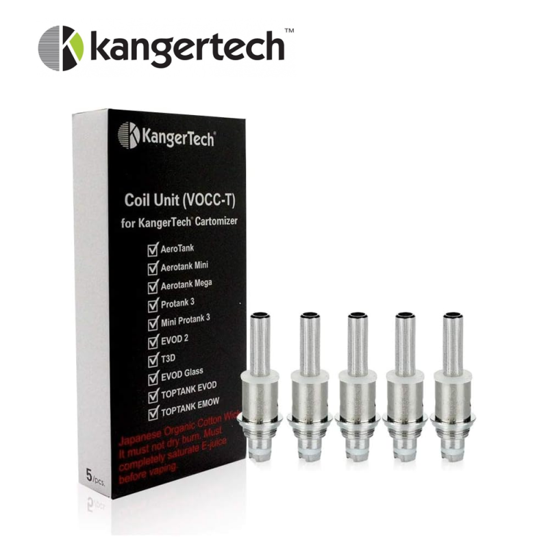 Résistances VOCC-T (5pcs) (1.8ohm) - Kangertech