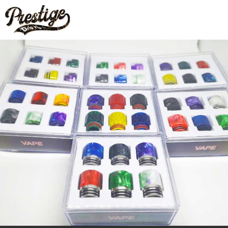 Drip Tip 810 PJ018 (6pcs) (Mix de couleurs) - Prestige