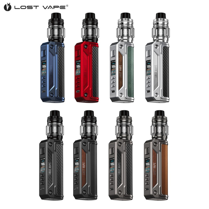 Kit Thelema Solo 100W avec Centaurus Subohm 5ml (Stainless Steel Carbon Fiber) - Lost Vape