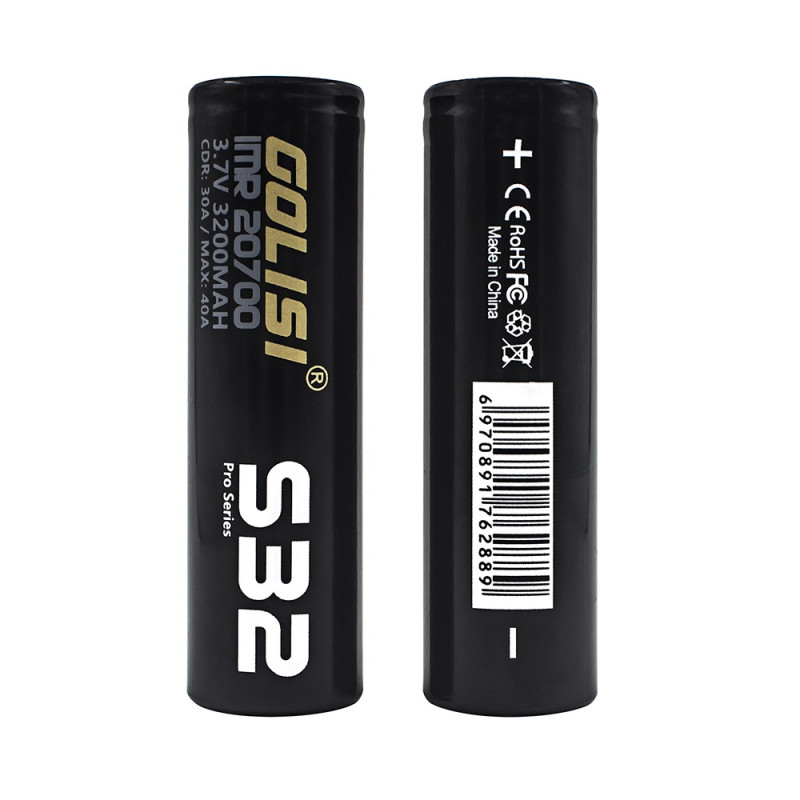 Accu S32 20700 3200mAh 35A (Boite de 2) (Golisi S32) - Golisi