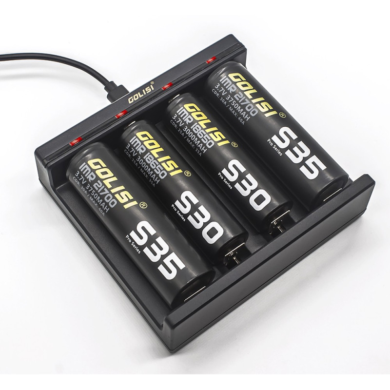 Chargeur d'accus Needle 4 (Noir) - Golisi