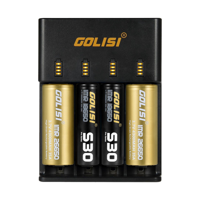 Chargeur d'accus O4 (Noir) - Golisi