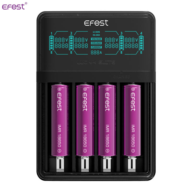 Chargeur d'accus LUC V4 Elite (Noir) - Efest