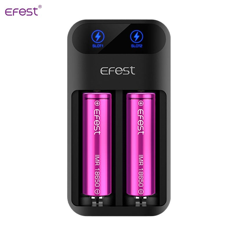 Chargeur d'accus Lush Q2 (Noir) - Efest