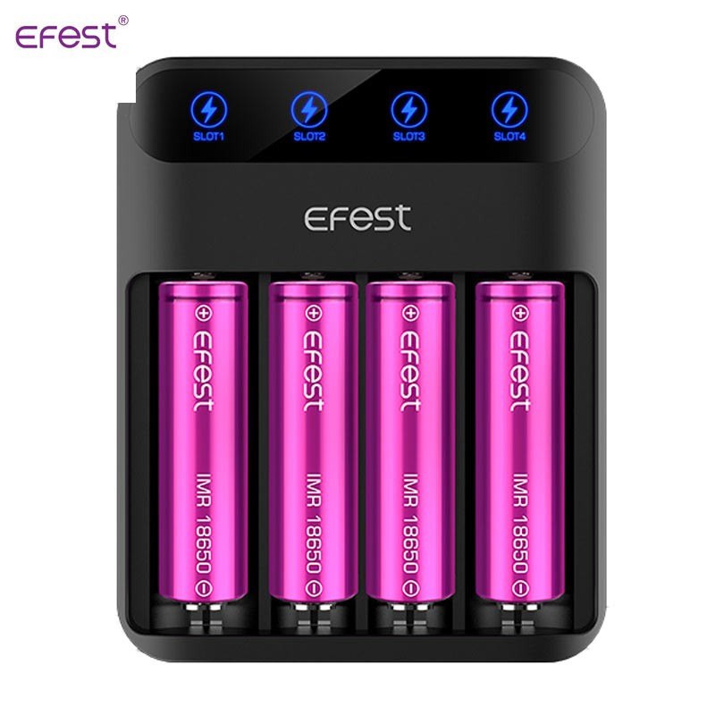 Chargeur d'accus Lush Q4 (Noir) - Efest