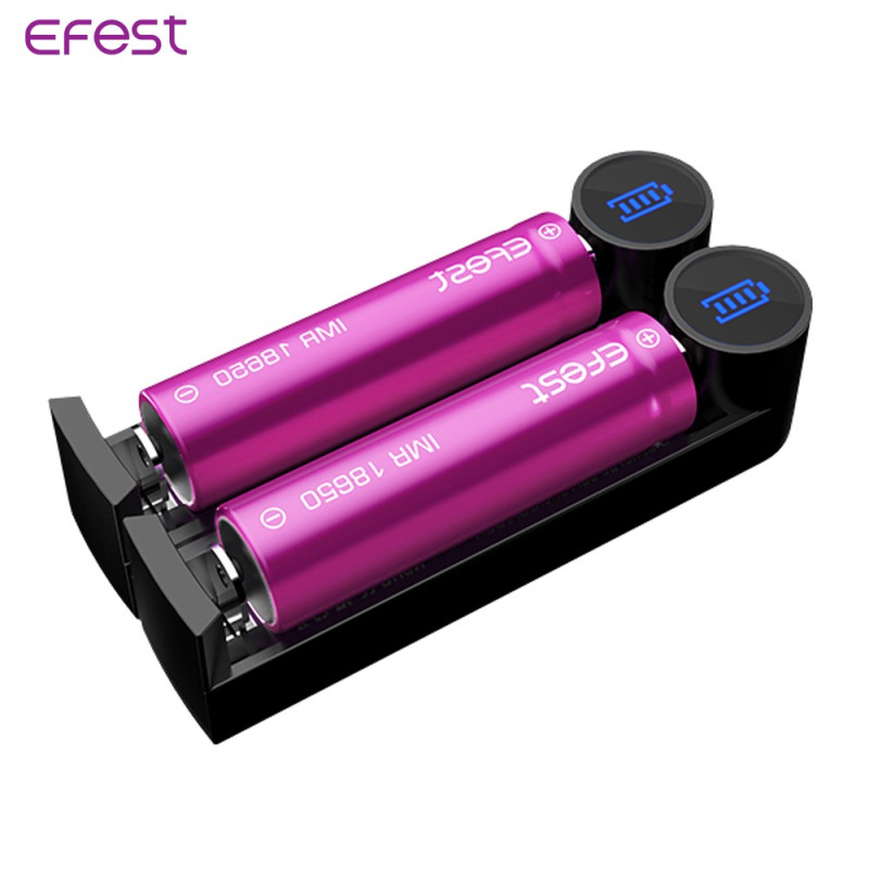 Chargeur d'accus Slim K2 (Noir) - Efest