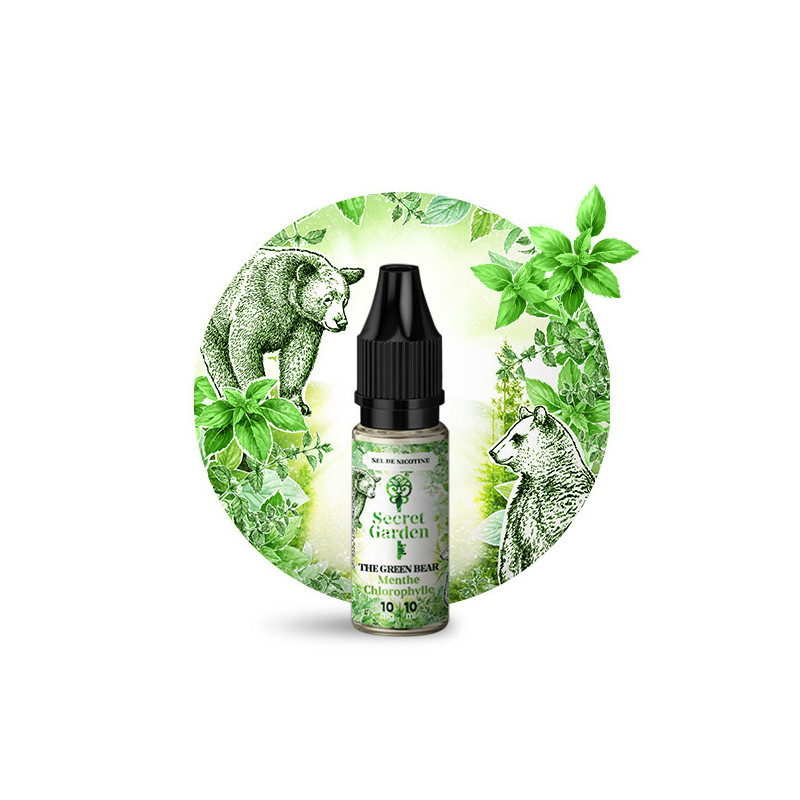 The Green Bear Salt 10ml Secret Garden (Nicotine:20 mg/ml) - Secrets Lab