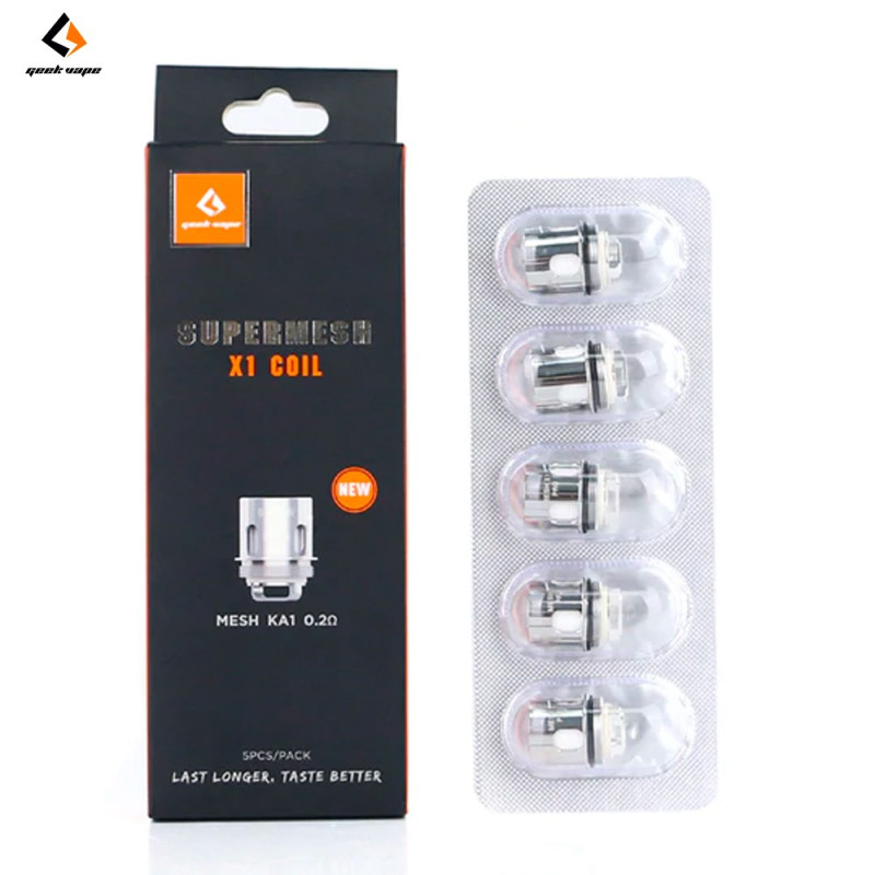Résistances Cerberus Supermesh (5pcs) (Mesh X1 - 0.2ohm) - GeekVape