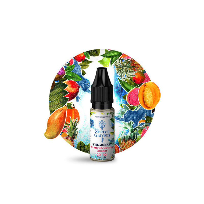The Monkey Salt 10ml Secret Garden (Nicotine:10 mg/ml) - Secrets Lab