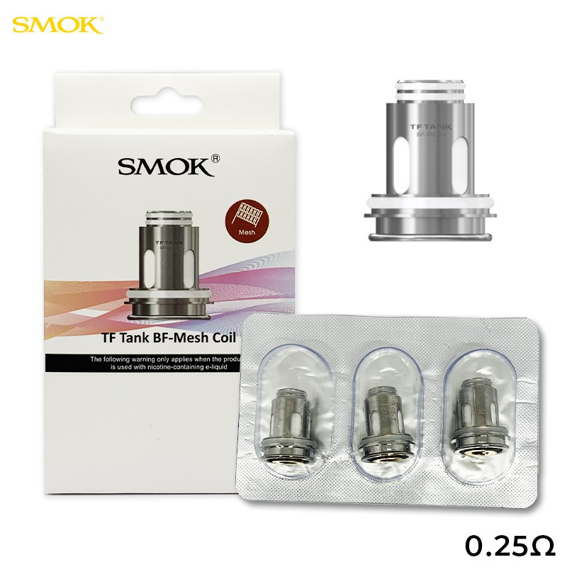 Résistances Atomiseur TF (3pcs) (BF-Mesh 0.25ohm) - Smok