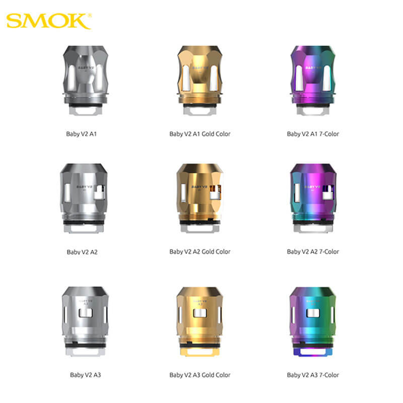 Résistances TFV8 Baby V2 (3pcs) (K1 - 0.2ohm) - Smok