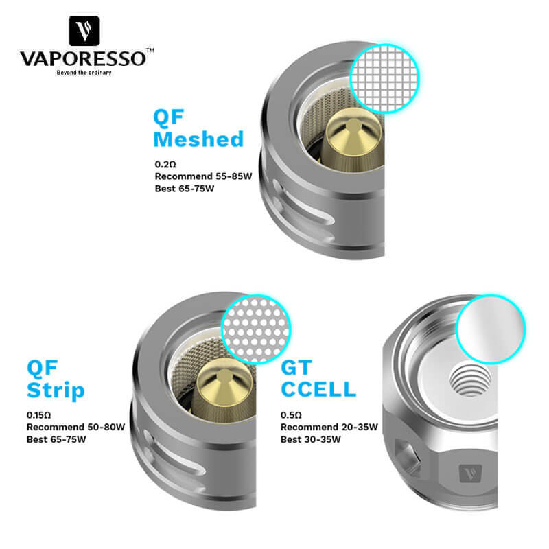 Résistances QF pour SKRR (3pcs) (QF Strips 0.15ohm) - Vaporesso