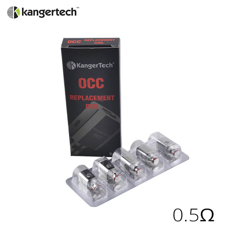 Résistances verticales OCC pour Subtank (5pcs) (0.5ohm) - Kangertech
