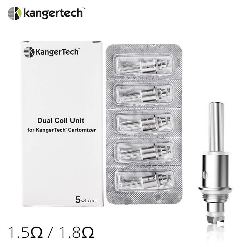 Résistances Dual Coil (5pcs) (1.8ohm) - Kangertech