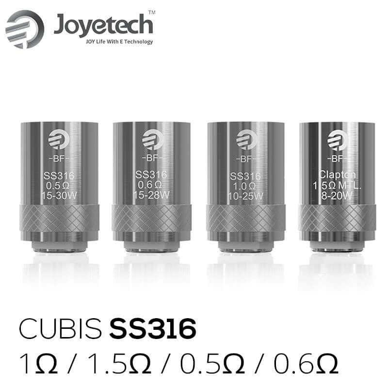 Joyetech Résistance Cubis AIO SS316 (5pcs) (1.5ohm) - Joyetech Résistance Cubis AIO SS316 (5pcs)