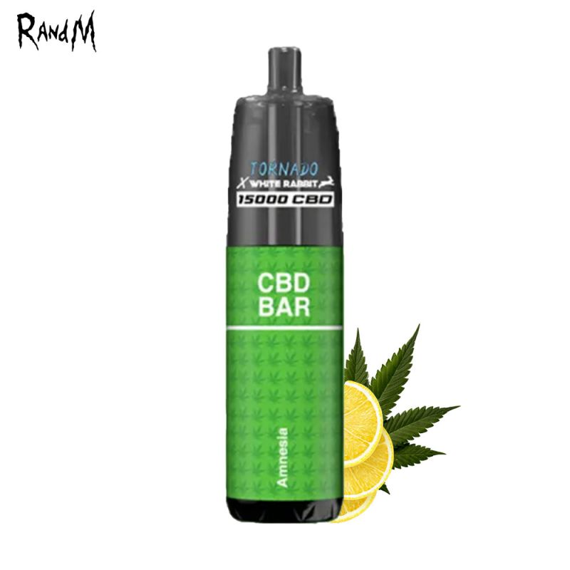 Kit Amnesia 15000 puffs CBD 2x10ml (1000mg) - Tornado White Rabbit