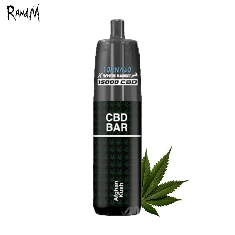 Kit Afghan Kush 15000 puffs CBD 2x10ml (1000mg) - Tornado White Rabbit
