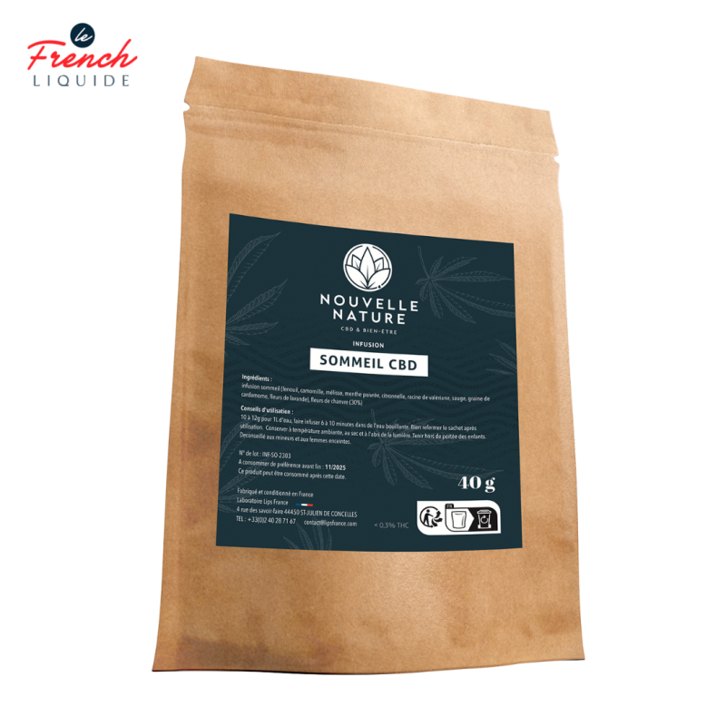 Tisane CBD Sommeil (40g) - Nouvelle Nature by Le French Liquide