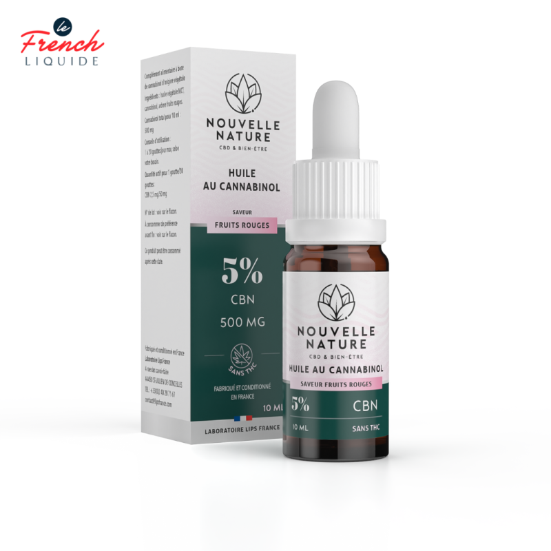 Huile Fruits Rouges CBN 10ml (5% CBN) - Nouvelle Nature by Le French Liquide