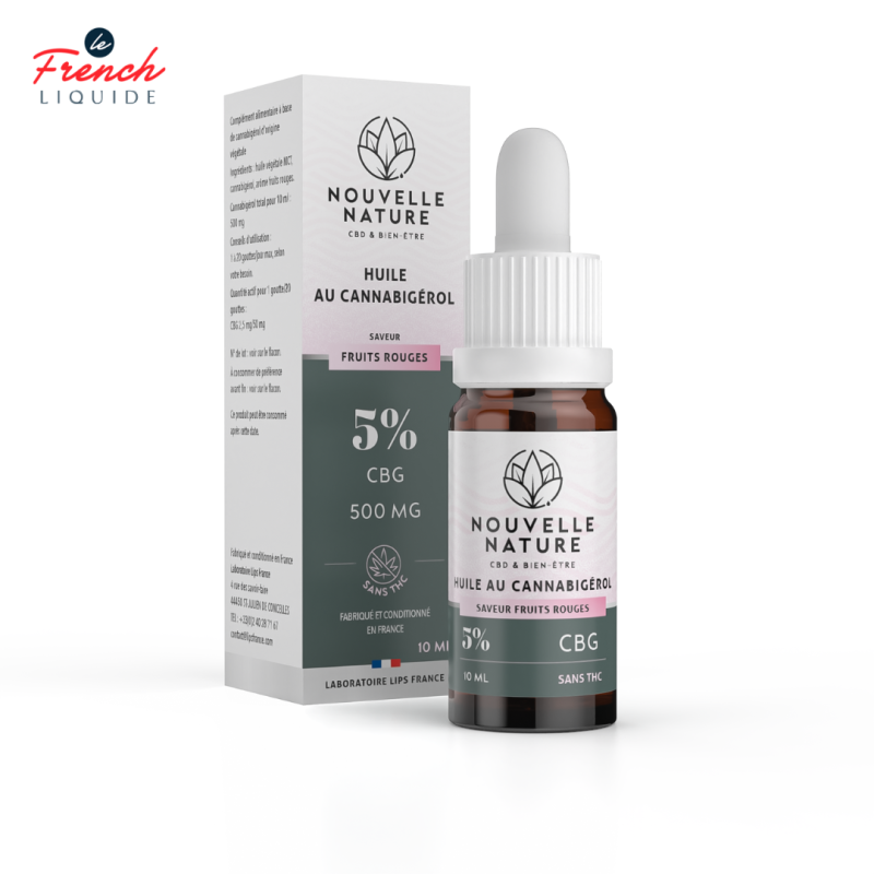 Huile Fruits Rouges CBG 10ml (10% CBG) - Nouvelle Nature by Le French Liquide