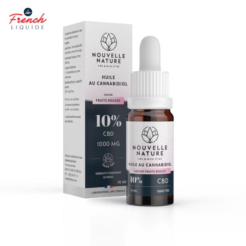 Huile Fruits Rouges CBD 10ml (10% CBD) - Nouvelle Nature by Le French Liquide