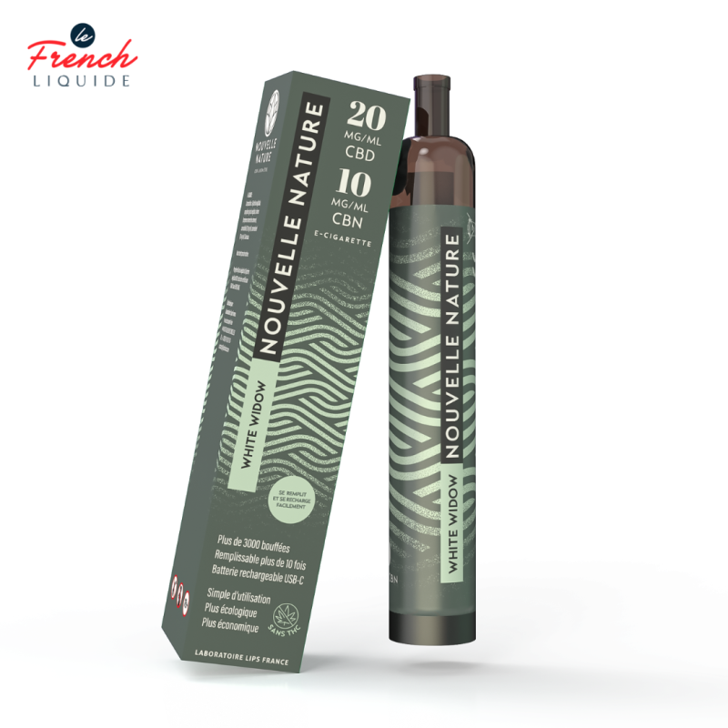 Puff White Widow CBD (2% CBD 1% CBN) - Nouvelle Nature by Le French Liquide
