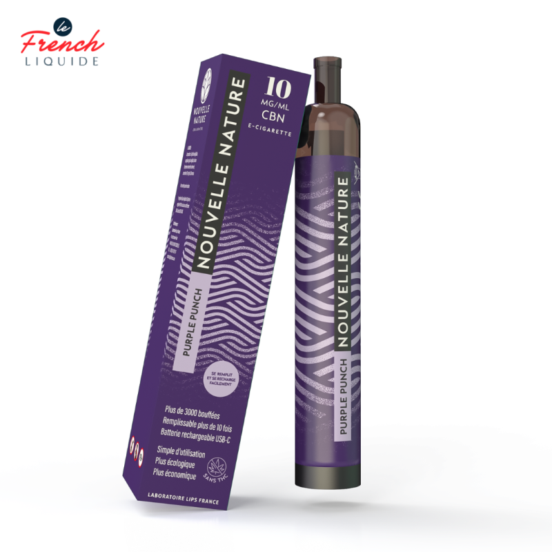 Puff Purple Punch CBN 10ml (1% CBN) - Nouvelle Nature by Le French Liquide