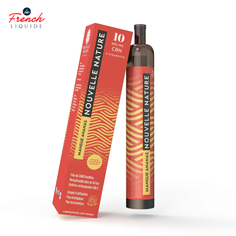 Puff Mangue Ananas CBN 10ml (1% CBN) - Nouvelle Nature by Le French Liquide