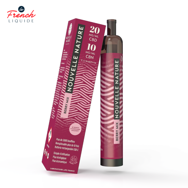 Puff Berry Mix CBD (2% CBD 1% CBN) - Nouvelle Nature by Le French Liquide