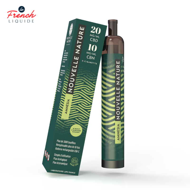 Puff Amnesia CBD (2% CBD 1% CBN) - Nouvelle Nature by Le French Liquide