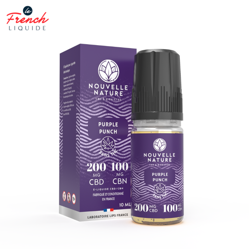 Purple Punch CBD (3% CBD 3% CBN) - Nouvelle Nature by Le French Liquide