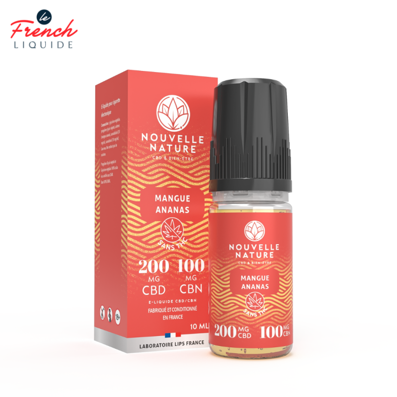 Mangue Ananas CBD (3% CBD 3% CBN) - Nouvelle Nature by Le French Liquide