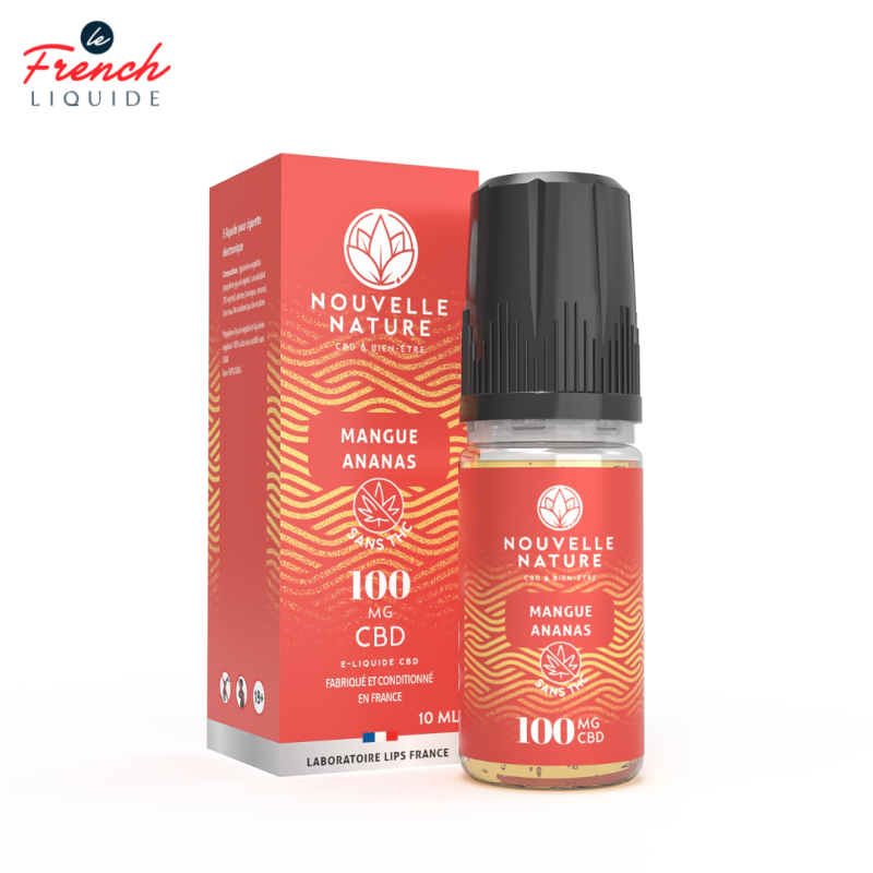 Mangue Ananas CBD 10ml (1% CBD) - Nouvelle Nature by Le French Liquide