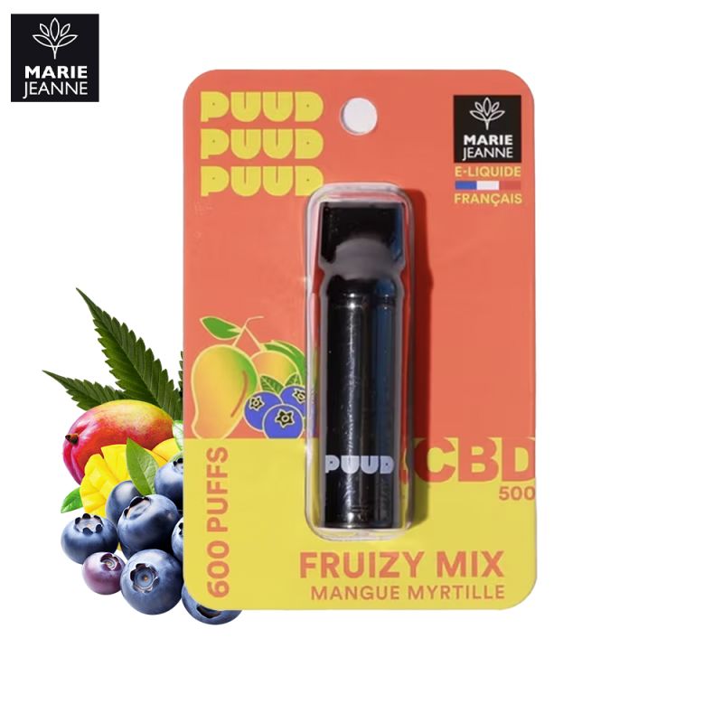 Cartouche Fruizy Mix 600 puffs (500mg) - Puud by Marie Jeanne