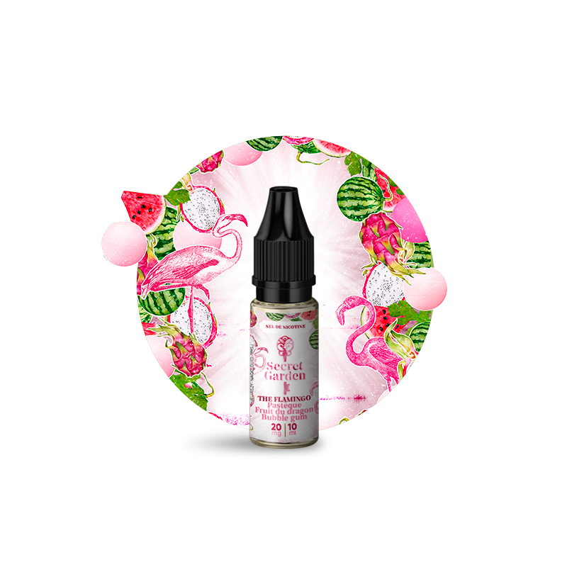 The Flamingo Salt 10ml Secret Garden (Nicotine:20 mg/ml) - Secrets Lab