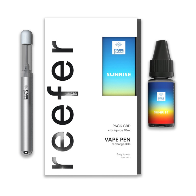 Pack Vape Pen REEFER Sunrise (600mg) - Marie Jeanne