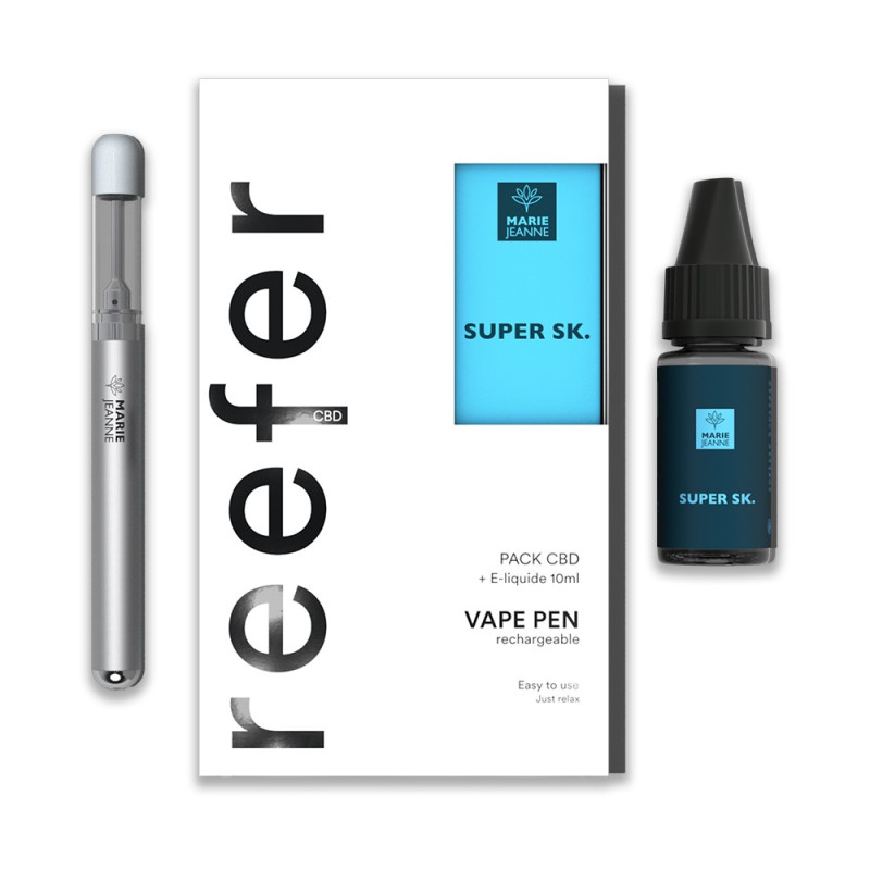 Pack Vape Pen REEFER Super Skunk (700mg) - Marie Jeanne