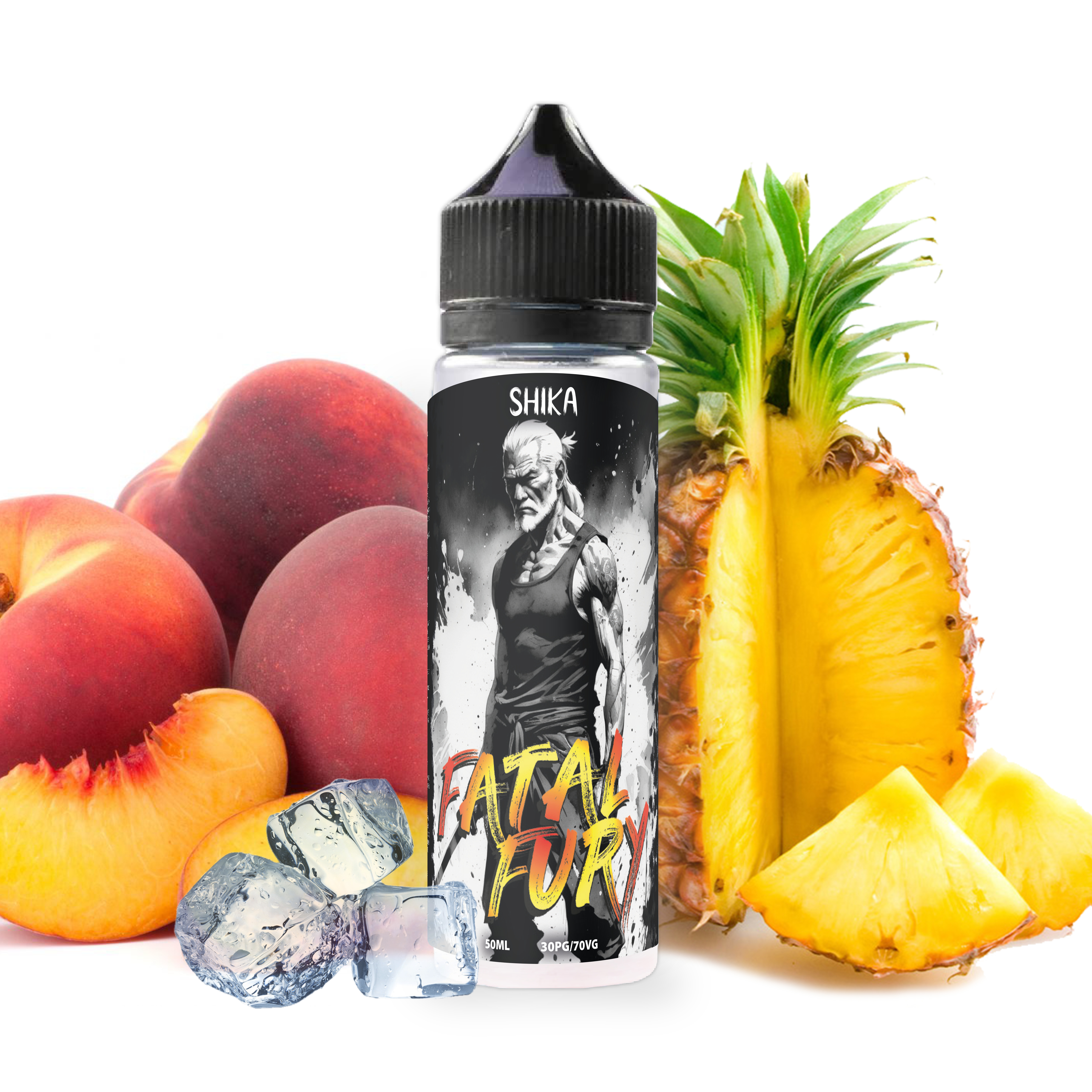 Shika - Fatal Fury 50ml, Ananas, Pêche, Frais
