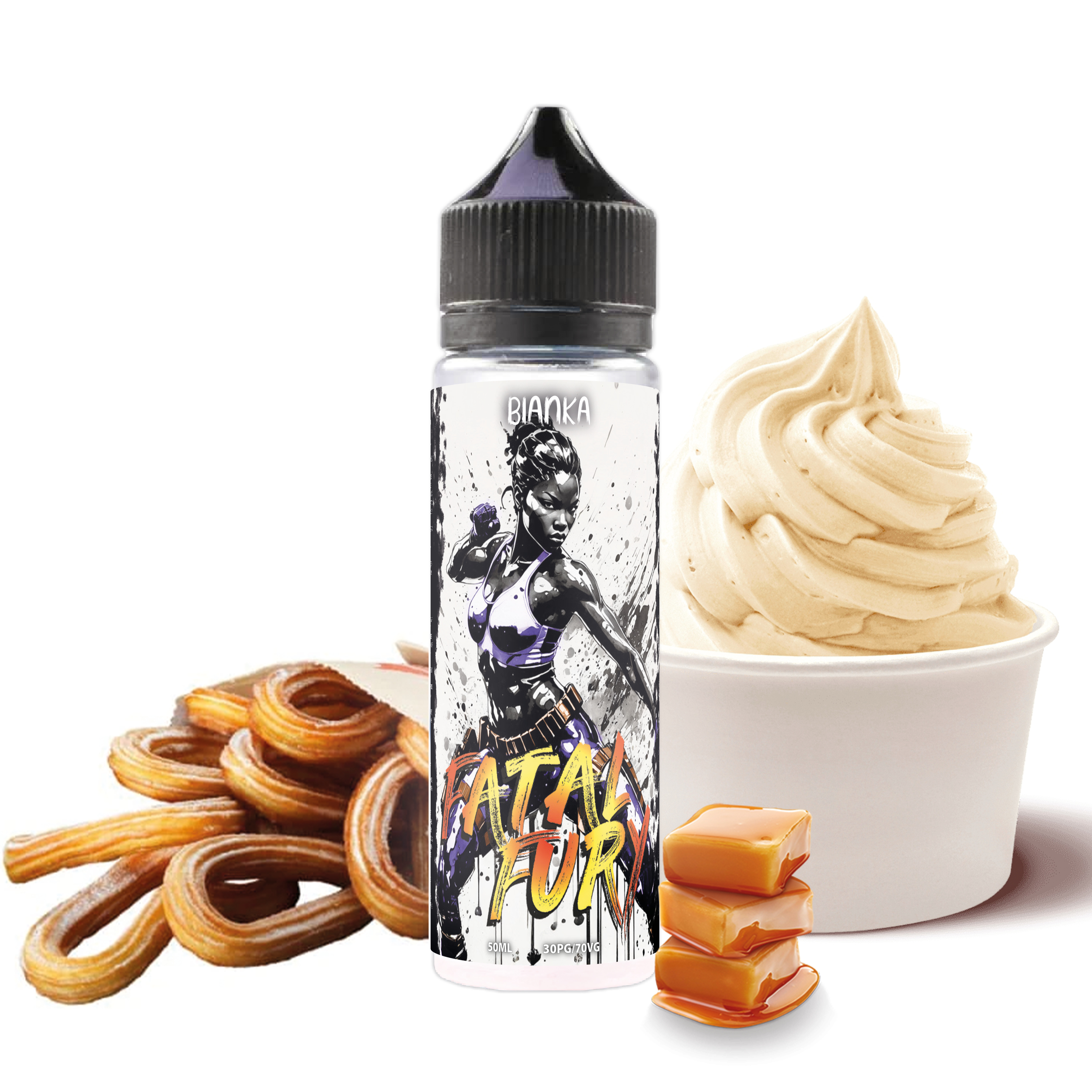 Bianka - Fatal Fury 50ml, Churros, Glace vanille, Caramel