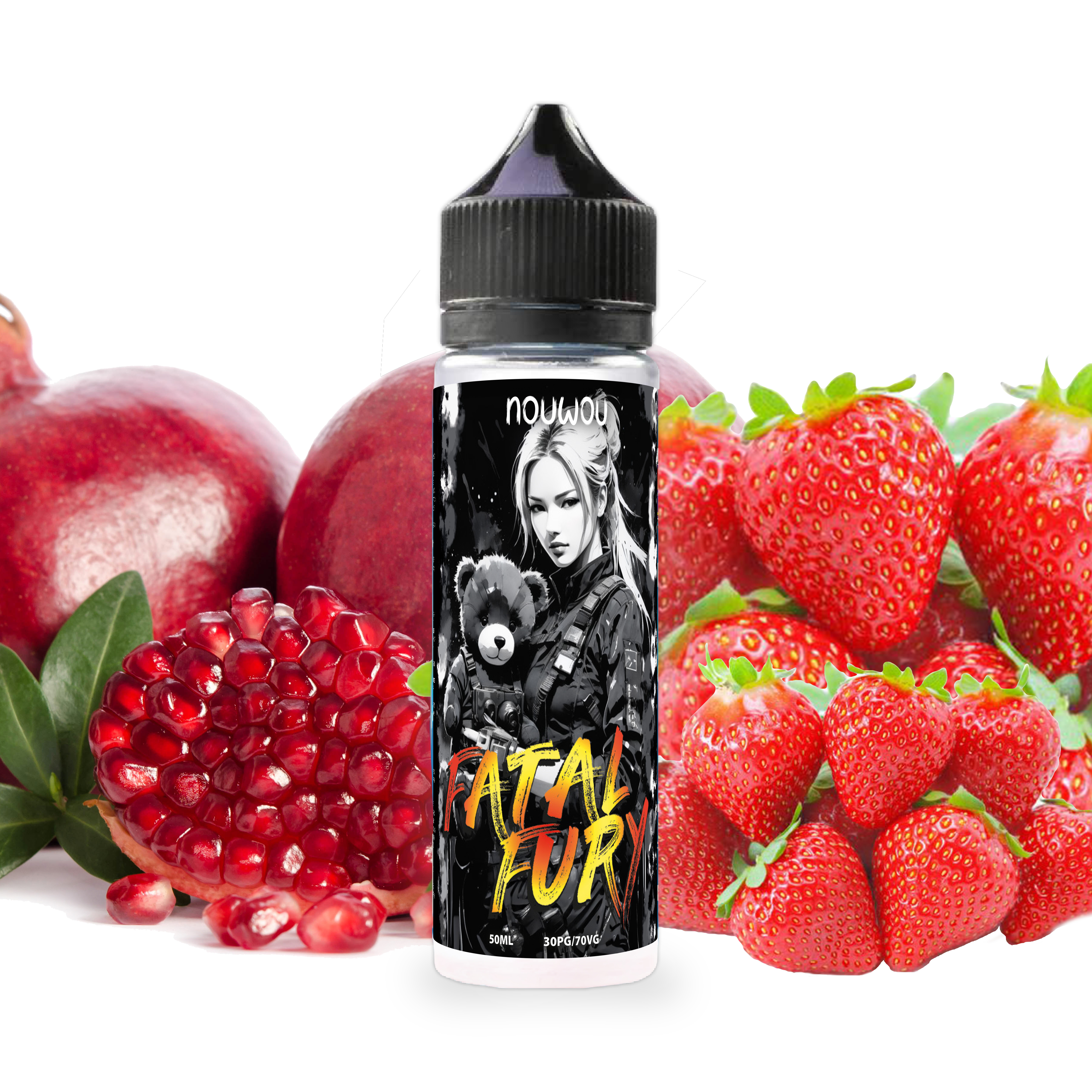 Nouwou - Fatal Fury 50ml, Fraise, Grenade
