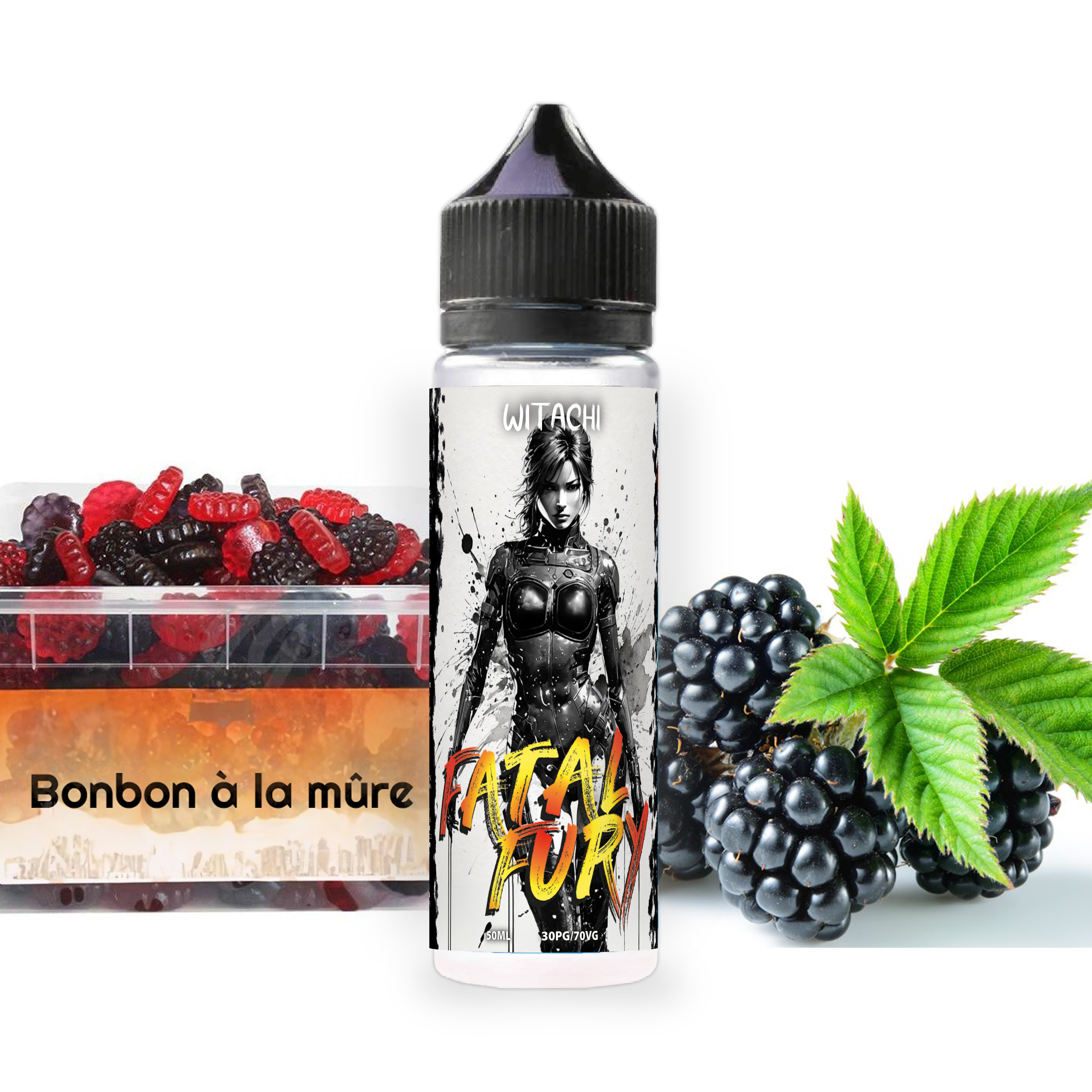 Witachi - Fatal Fury 50ml, Bonbon à la mûre