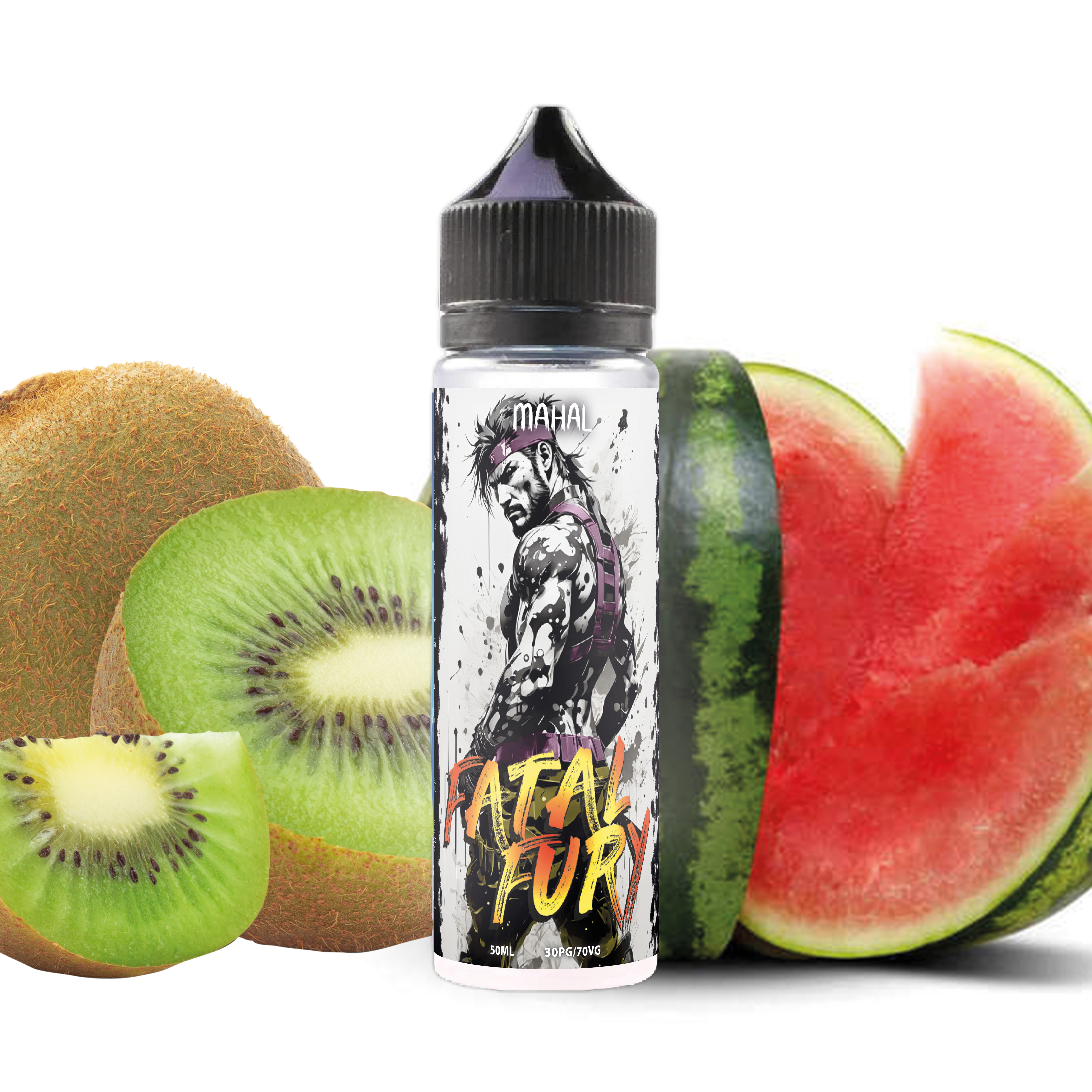 Mahal - Fatal Fury 50ml, Pastèque, Kiwi