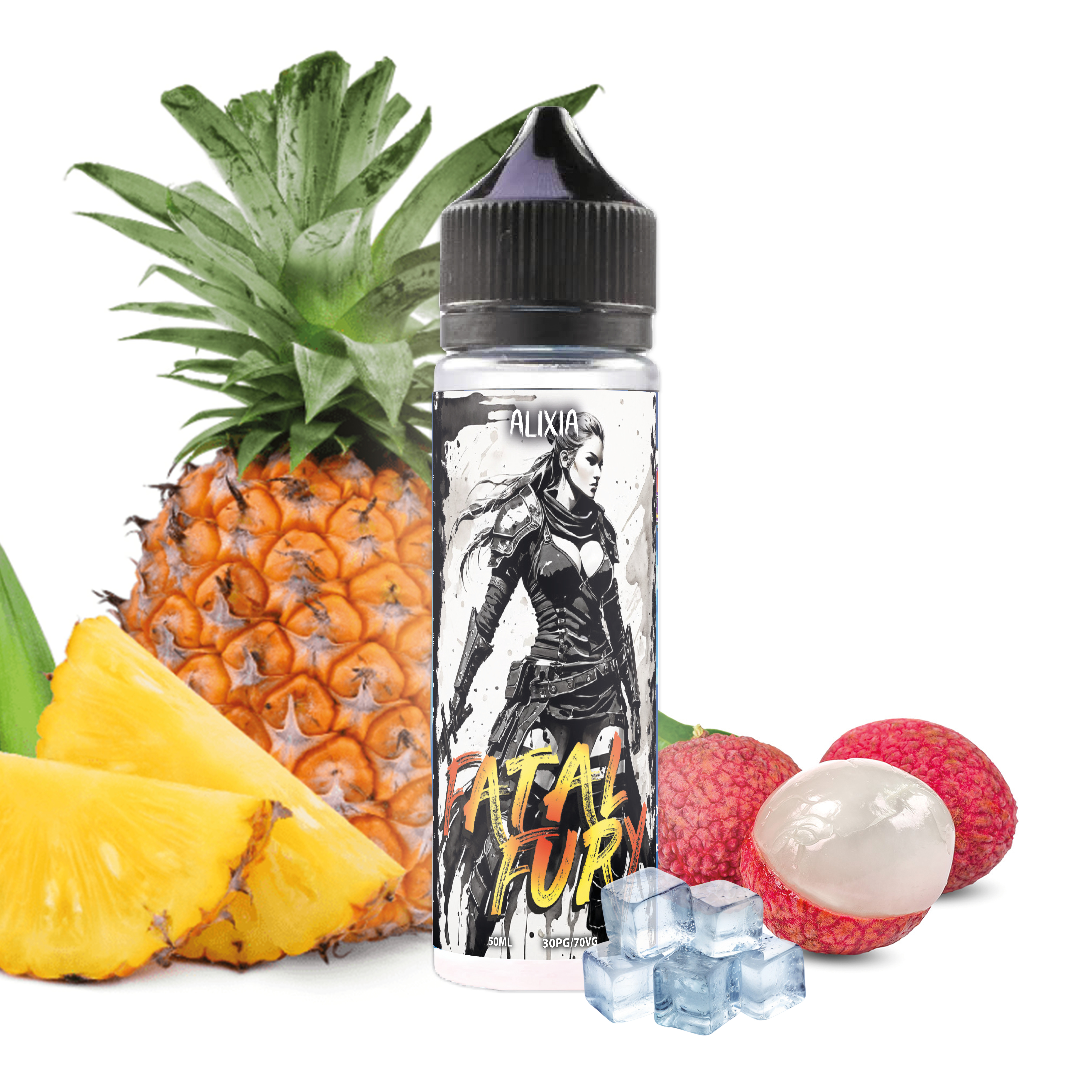 Alixia - Fatal Fury 50ml, Ananas, Litchi Frais