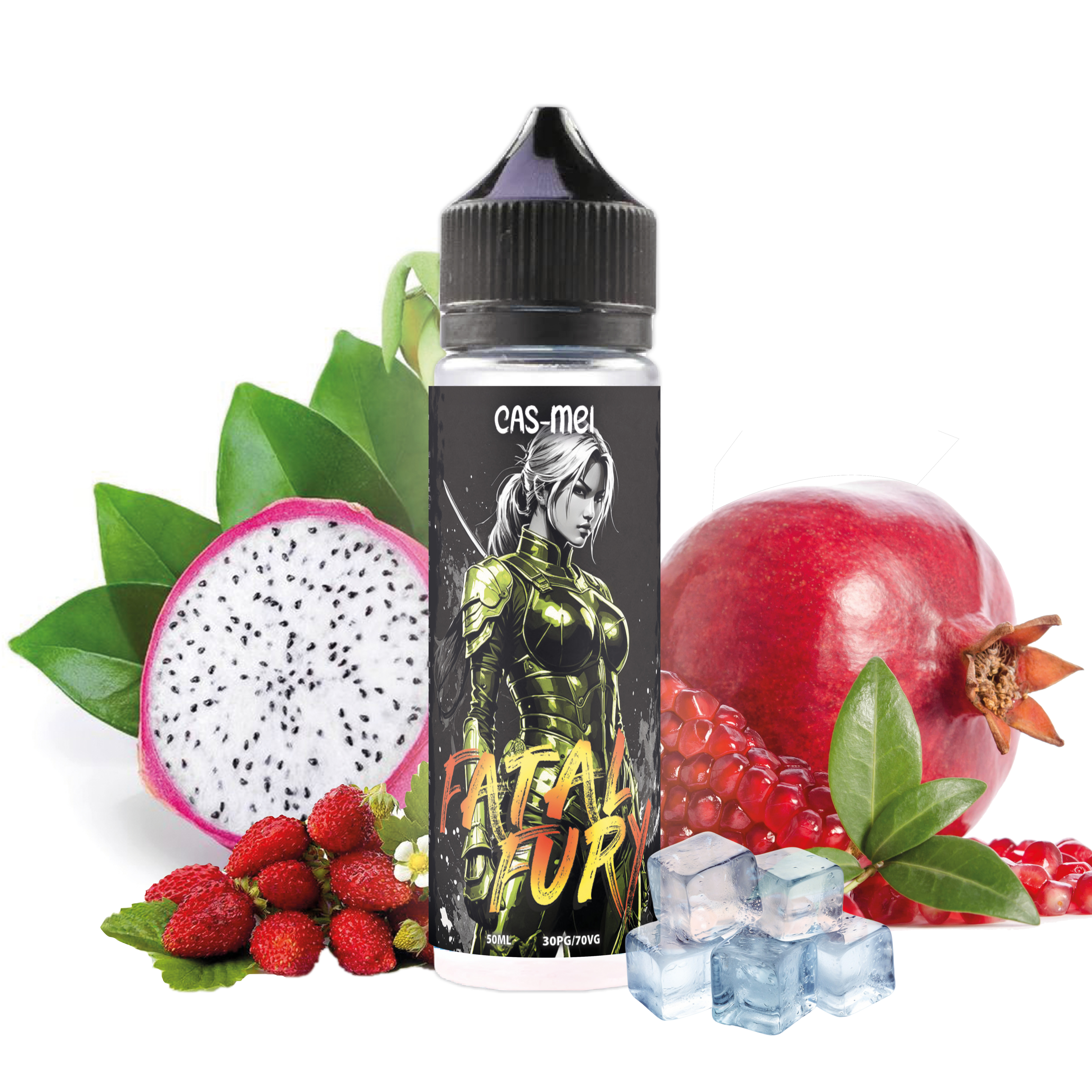 Cas-Mei - Fatal Fury 50ml,  Fraise, Mûre, Framboise, Cassis, Frais