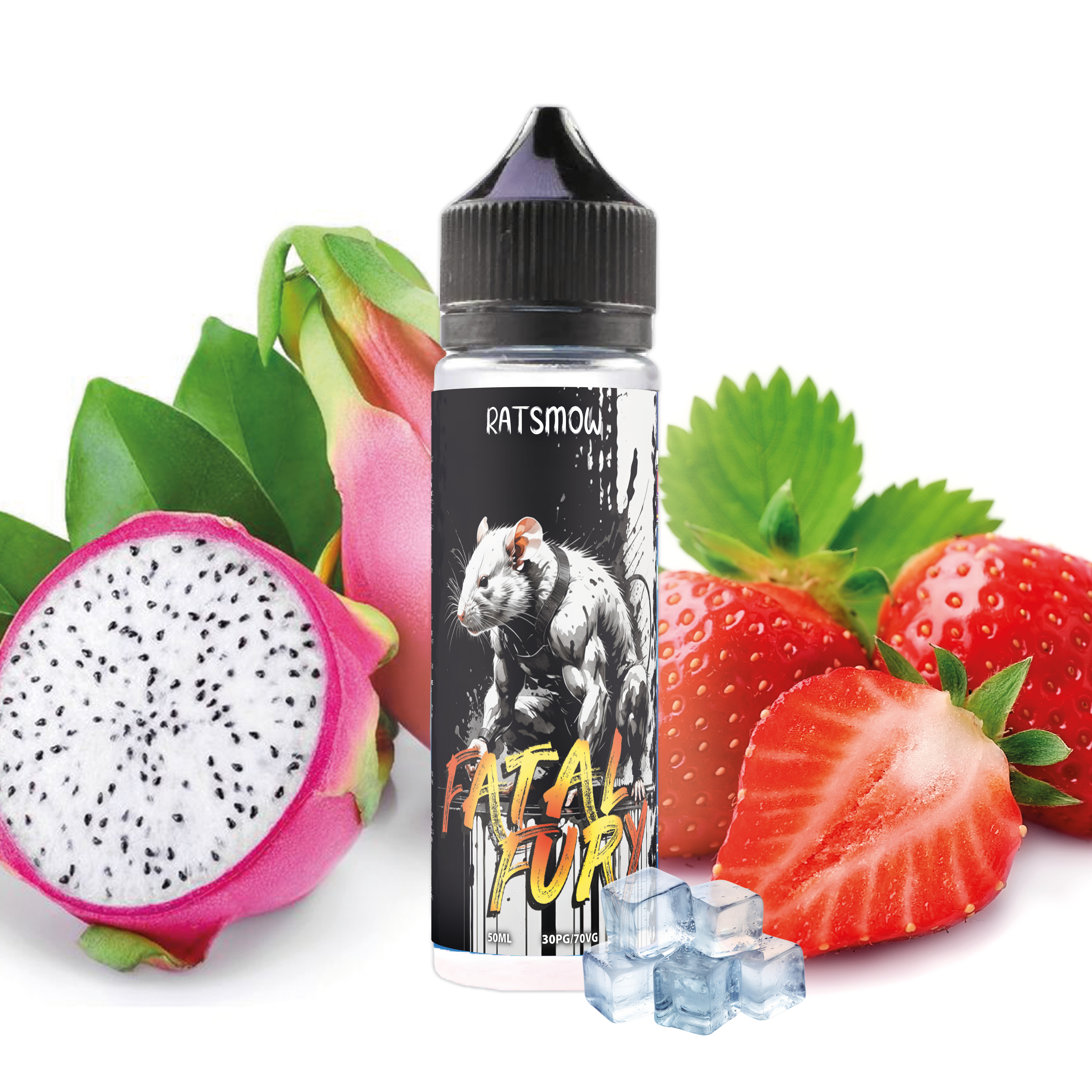 Ratsmow - Fatal Fury 50ml,  Pitaya, Fraise, Frais
