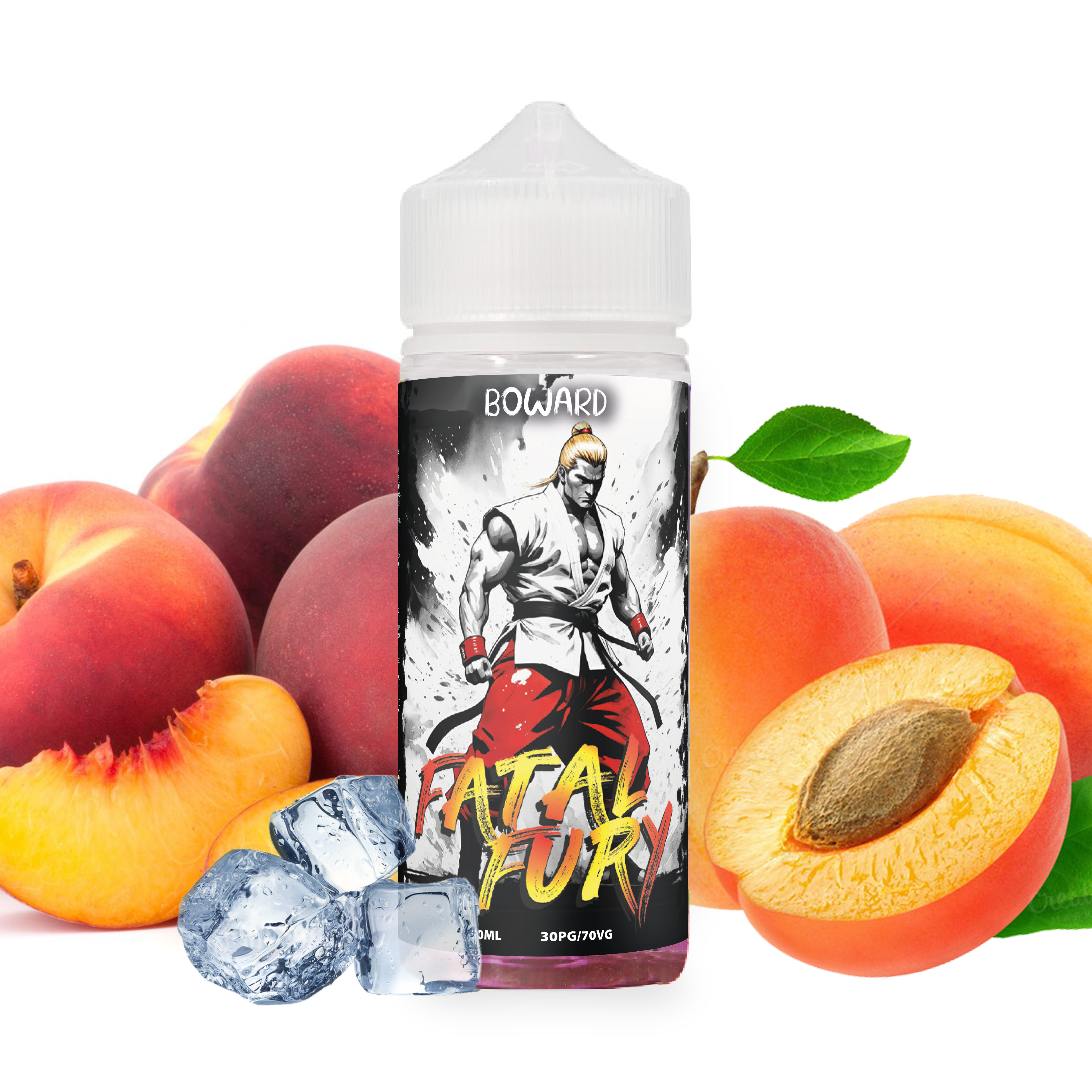 Boward - Fatal Fury 100ml, Pêche, Abricot, Frais