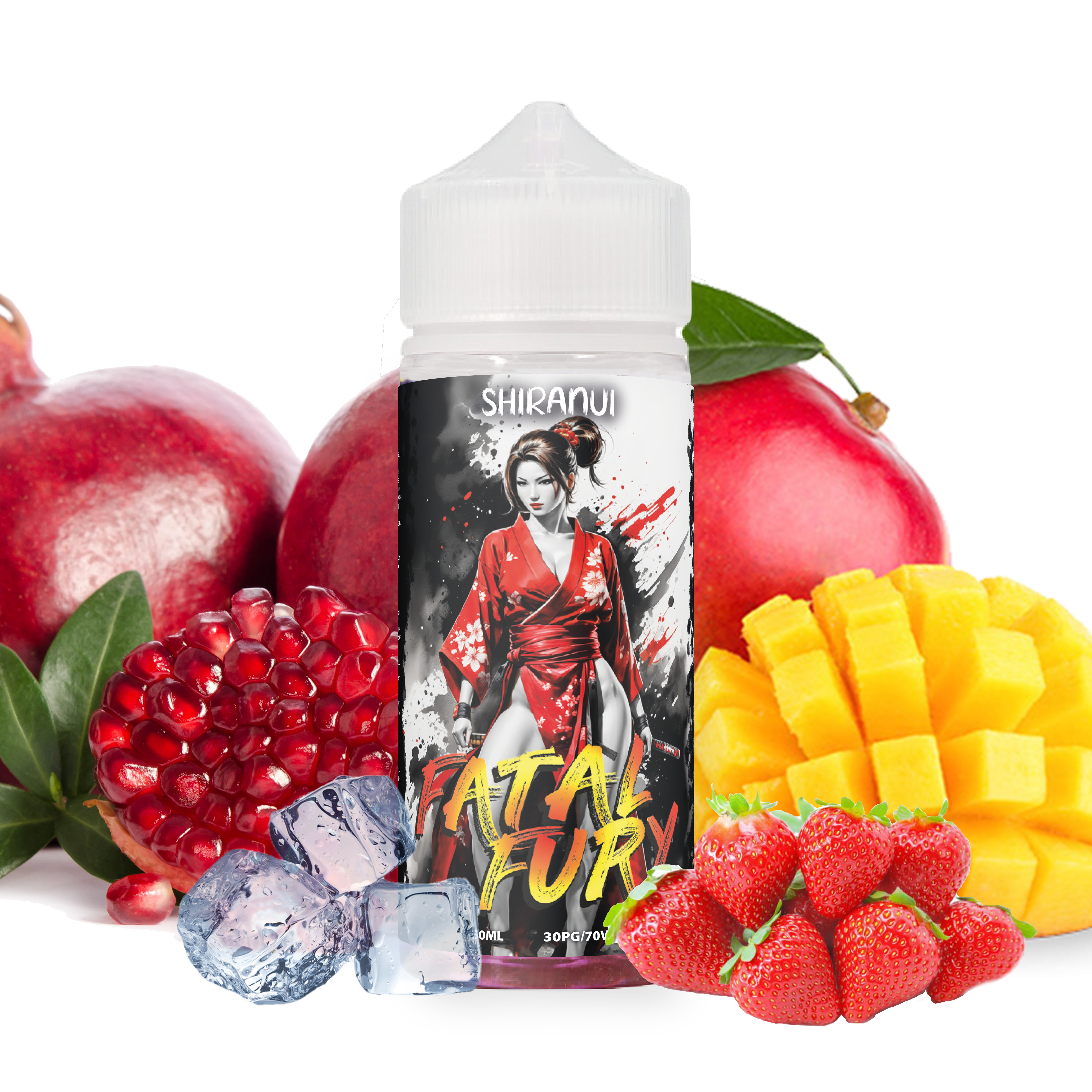 Shiranui - Fatal Fury 100ml, Fraise, Mangue, Grenade